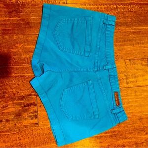 Calvin Klein turquoise denim shorts Women’s size 14